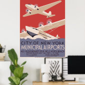 ヴィンテージシティオブニューヨークトラベル ポスター (ホームオフィス)