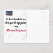 ヴィンテージシティクリスマス通りシーン ポストカード (裏面)