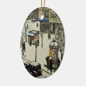 ヴィンテージシティ通り冬場 セラミックオーナメント (左)