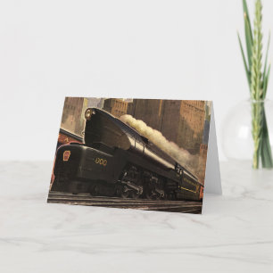 ヴィンテージシティT1 Duplex Train on Railroad カード
