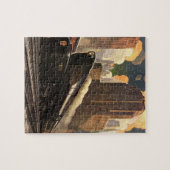 ヴィンテージシティT1 Duplex Train on Railroad ジグソーパズル (横)