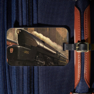 ヴィンテージシティT1 Duplex Train on Railroad ラゲッジタグ