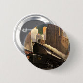 ヴィンテージシティT1 Duplex Train on Railroad 缶バッジ (正面&裏面)