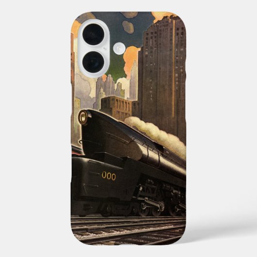 ヴィンテージシティT1 Duplex Train on Railroad Case-Mate iPhoneケース (裏面)