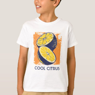ヴィンテージシトラスレモンシックウォーターカラー Tシャツ