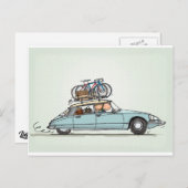 ヴィンテージシトロエンDS ポストカード (正面/裏面)