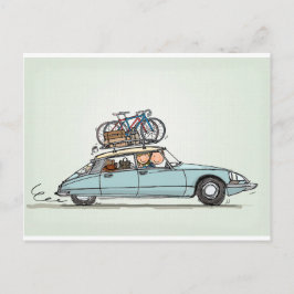 ヴィンテージシトロエンDS ポストカード