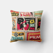 ヴィンテージシネマtinシンボルや象徴コレクション映画業界 クッション (裏面)