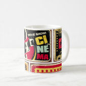 ヴィンテージシネマtinシンボルや象徴コレクション映画業界 コーヒーマグカップ (正面右)