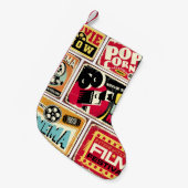 ヴィンテージシネマtinシンボルや象徴コレクション映画業界 スモールクリスマスストッキング (正面 (吊り時))