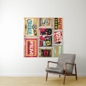 ヴィンテージシネマtinシンボルや象徴コレクション映画業界 タペストリー (インサイチュ(横))