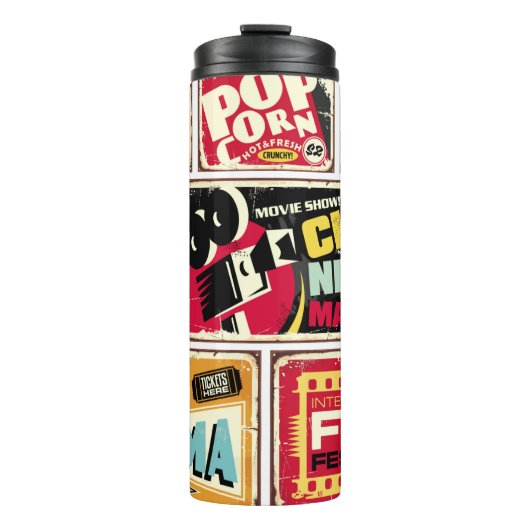 ヴィンテージシネマtinシンボルや象徴コレクション映画業界 タンブラー (正面)