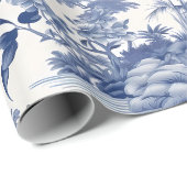 ヴィンテージシノイスリーアジア絵画の風景 ラッピングペーパー (ロールコーナー)