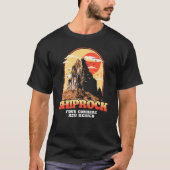 ヴィンテージシプロックニューメキシコグラフィック4コーナー Tシャツ (正面)