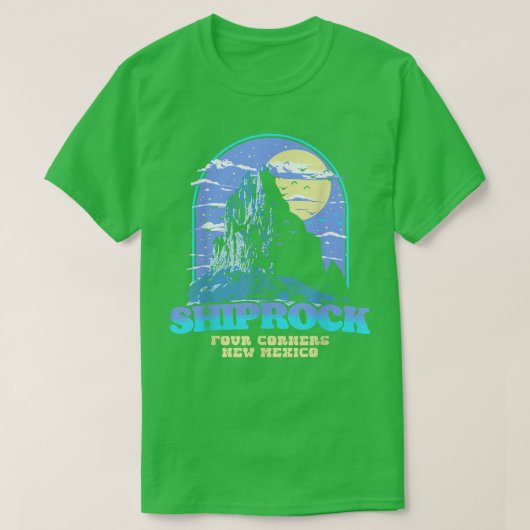 ヴィンテージシプロックニューメキシコ図版 – Four Corners Tシャツ (デザイン正面)