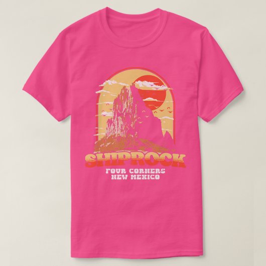 ヴィンテージシプロックニューメキシコ図版 – Four Corners Tシャツ (デザイン正面)