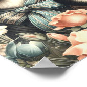 ヴィンテージシベリアハスキーイラストレーション ポスター (角)