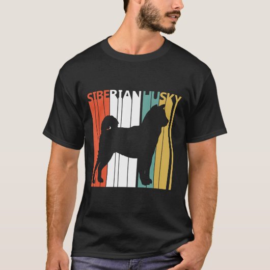 ヴィンテージシベリア・ハスキー Tシャツ (正面)