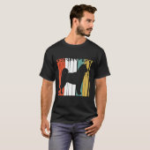 ヴィンテージシベリア・ハスキー Tシャツ (正面フル)
