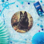 ヴィンテージシペル絵画ク犬 ペーパープレート (パーティー)