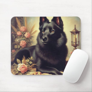 ヴィンテージシペル絵画ク犬 マウスパッド