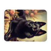 ヴィンテージシペル絵画ク犬 マグネット (横)