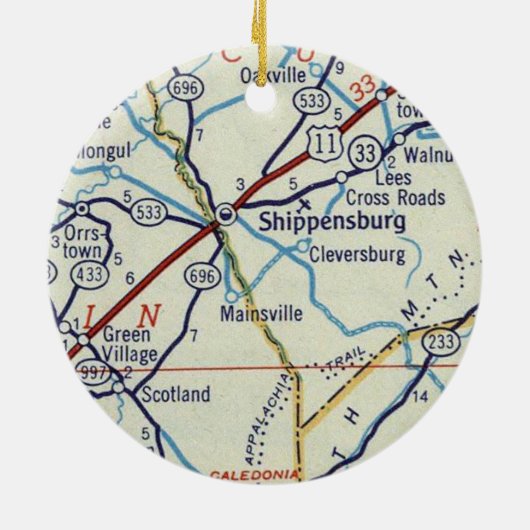 ヴィンテージシペンスバーグPA セラミックオーナメント (裏面)