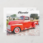 ヴィンテージシボレー ポストカード (正面/裏面)