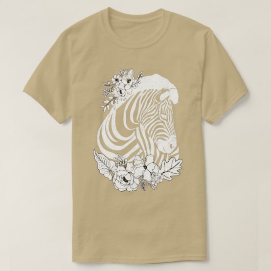 ヴィンテージシマウマ Tシャツ (デザイン正面)