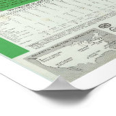 ヴィンテージシャスタカンパースペック&モデルポスター ポスター (角)