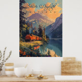 ヴィンテージシャスタデイライトトレイン ポスター (キッチン)