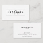 ヴィンテージシャドー型ロゴ名刺 名刺 (正面/裏面)