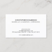 ヴィンテージシャドー型名刺 名刺 (裏面)