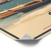 ヴィンテージシャニアシティデミッズクレタギリシャ旅行 ポスター (角)