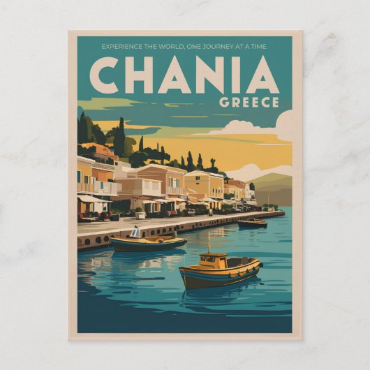 ヴィンテージシャニアGreeceビーチギフトお土産 ポストカード (正面)
