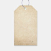 ヴィンテージシャビーとシック結婚の感謝 ギフトタグ (裏面)