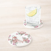 ヴィンテージシャビーガーリービー花 コースター (側面)