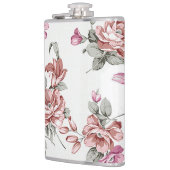 ヴィンテージシャビーガーリービー花 フラスク (左)