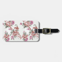 ヴィンテージシャビーガーリービー花 ラゲッジタグ