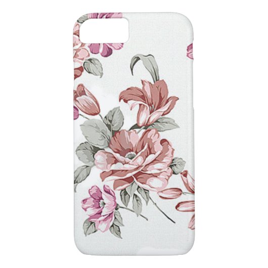 ヴィンテージシャビーガーリービー花 Case-Mate iPhoneケース (裏面)