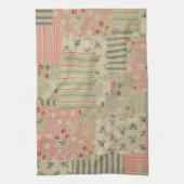 ヴィンテージシャビーシックさくらんぼフローラデクページ キッチンタオル (縦)