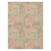 ヴィンテージシャビーシックさくらんぼフローラデクページ テーブルクロス (正面)