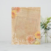 ヴィンテージシャビーシックなスクラップブック紙 (スタンド正面)