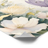 ヴィンテージシャビーシックな蝶ウォールアート ポスター (角)