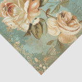 ヴィンテージシャビーシックな蝶&バラティッシュペーパー 薄葉紙 (詳細)