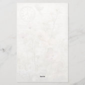 ヴィンテージシャビーシックデザイン文具 便箋 (裏面)