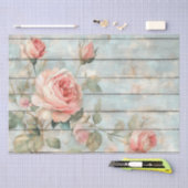 ヴィンテージシャビーシックバラ 薄葉紙 (クラフト)