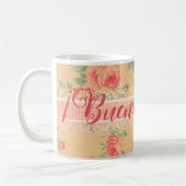 ヴィンテージシャビーシックフローラブエノスディアス コーヒーマグカップ (左)