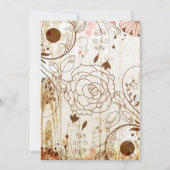 ヴィンテージシャビーシックフローラ卒業招待状 招待状 (裏面)