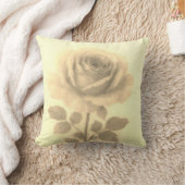 ヴィンテージシャビーシックヘイズドリーミーフェードバラ クッション (ブランケット)